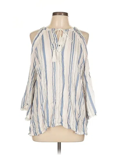 Pre-owned Doe & Rae Sleeveless Blouse In White