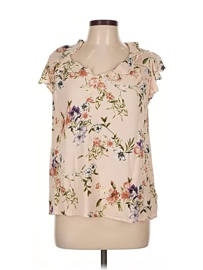 Pre-owned Doe & Rae Sleeveless Blouse In White