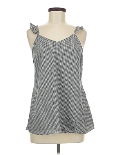 Pre-owned Doe & Rae Sleeveless Top Gray Sweetheart Neckline Tops