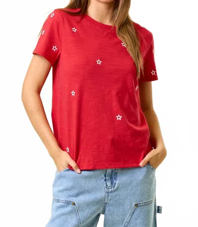 Doe & Rae Star Top In Red