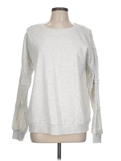 Pre-owned Doe & Rae Sweatshirt In Silver