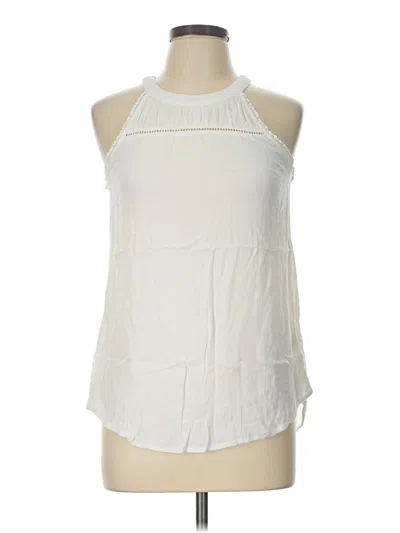 Pre-owned Doe & Rae Tank Top Ivory Halter Neckline Tops