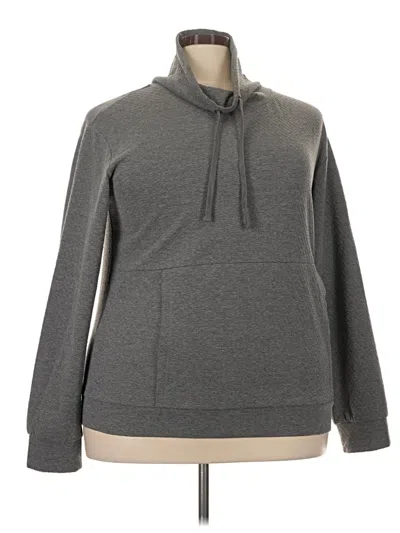 Pre-owned Doe & Rae Zip Up Hoodie In Gray
