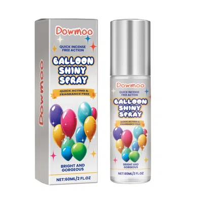 Doemoo Dowmoo Latex Balloon Shiny Spray - Lasting Non-oxidation, Enhances Glossiness, Texture, Atmosphere S In White