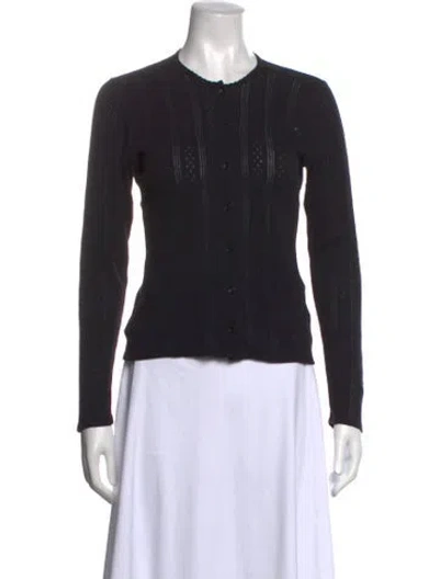 Pre-owned Doen Alpaca Crew Neck Sweater In Black