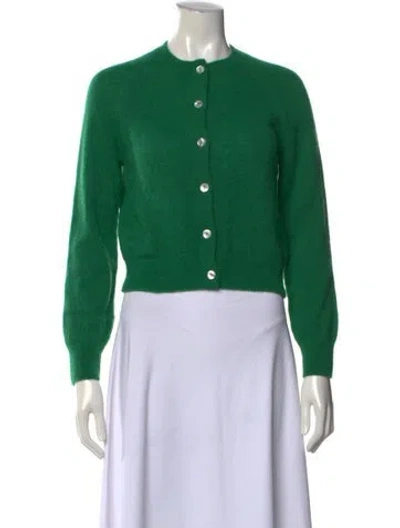 Pre-owned Doen Alpaca Crew Neck Sweater In Green