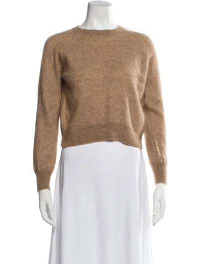 Pre-owned Doen Alpaca Crew Neck Sweater In Neutral