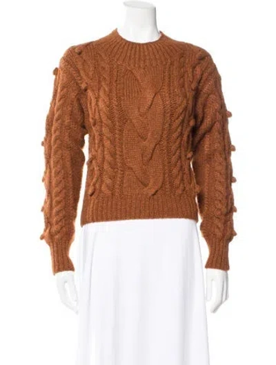 Pre-owned Doen Alpaca Crew Neck Sweater In Neutrals