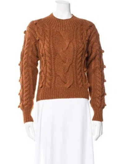 Pre-owned Doen Alpaca Crew Neck Sweater In Neutrals