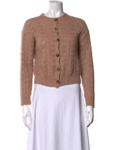 Pre-owned Doen Alpaca Crew Neck Sweater In Pink