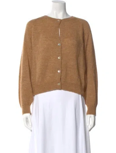 Pre-owned Doen Alpaca Crew Neck Sweater In Yellow