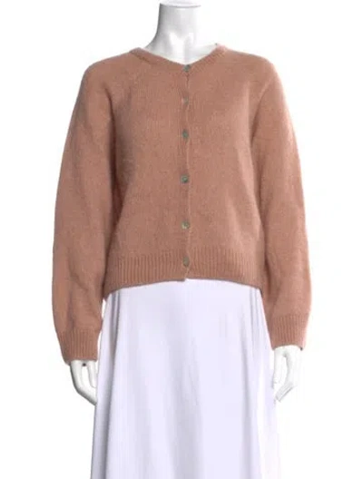 Pre-owned Doen Alpaca Open Front Sweater In Neutrals