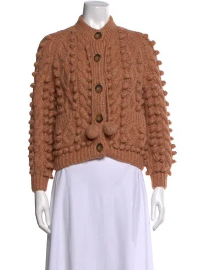 Pre-owned Doen Alpaca Patterned Sweater In Pink