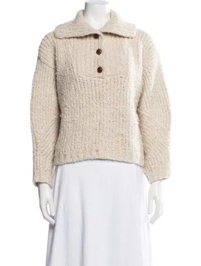 Pre-owned Doen Alpaca Sweater In Neutrals