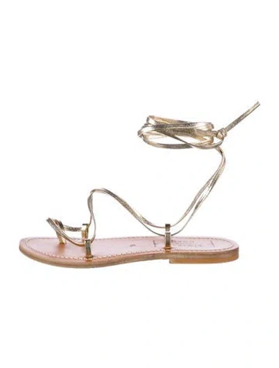 Pre-owned Doen & K.jacques Leather Gladiator Sandals