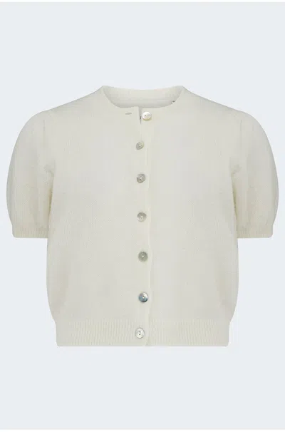 Doen Anisa Cardigan In Ivory In Ivory Cream