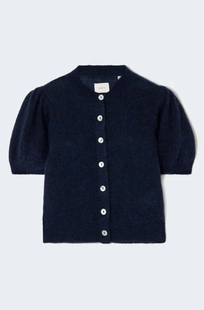 Doen Anisa Cardigan In Navy In Green