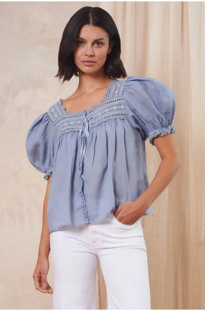 Doen Anneth Top In French Blue