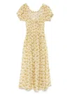 Doen Organic Cotton Ashlynn Maxi Dress In Gelb