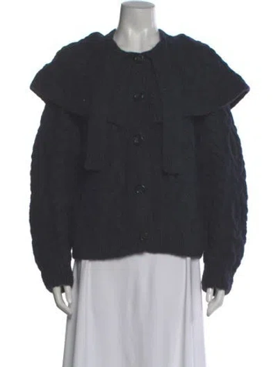 Pre-owned Doen Baby Alpaca Crew Neck Sweater In Gray