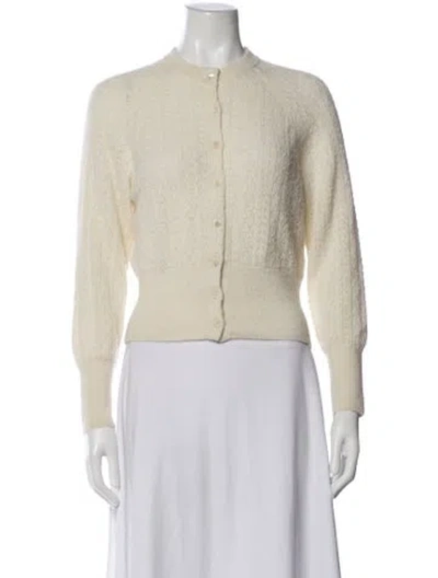 Pre-owned Doen Baby Alpaca Crew Neck Sweater In Neutral