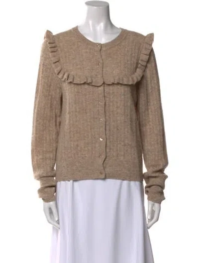 Pre-owned Doen Baby Alpaca Crew Neck Sweater In Neutral