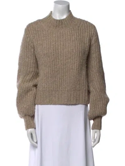 Pre-owned Doen Baby Alpaca Crew Neck Sweater In Neutral