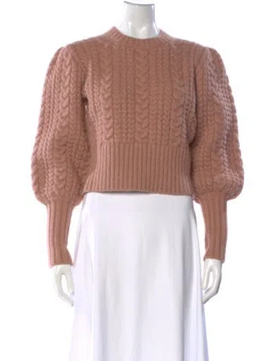 Pre-owned Doen Baby Alpaca Crew Neck Sweater In Neutral