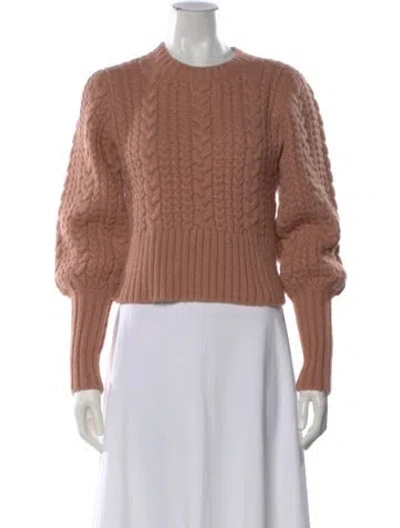 Pre-owned Doen Baby Alpaca Crew Neck Sweater In Neutral