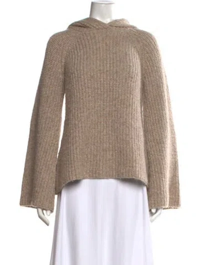 Pre-owned Doen Baby Alpaca Crew Neck Sweater In Neutrals