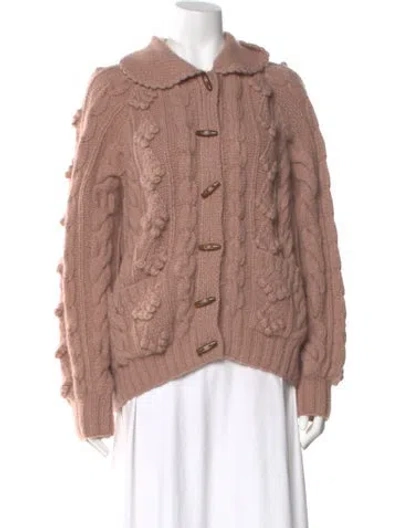 Pre-owned Doen Baby Alpaca Crew Neck Sweater W/ Tags In Pink