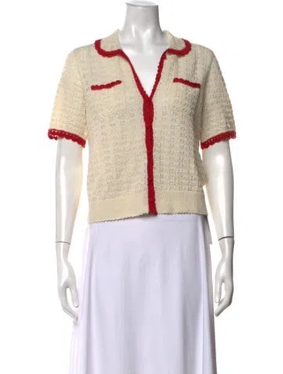 Pre-owned Doen Baby Alpaca Open Front Sweater W/ Tags In Neutrals