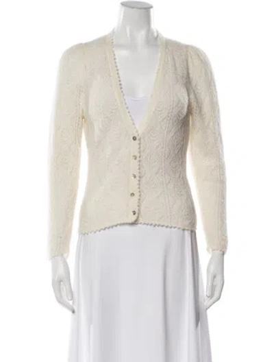 Pre-owned Doen Baby Alpaca Patterned Sweater In Neutrals