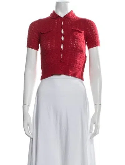 Pre-owned Doen Baby Alpaca Sweater In Red