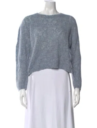 Pre-owned Doen Bateau Neckline Sweater In Blue