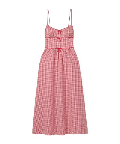 Doen Belline Midi Dress In Red