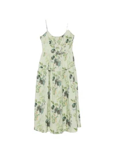 Doen Benoit Floral-print Midi Dress In Multi