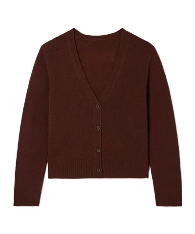 Doen Cameron Cashmere Cardigan In Brown