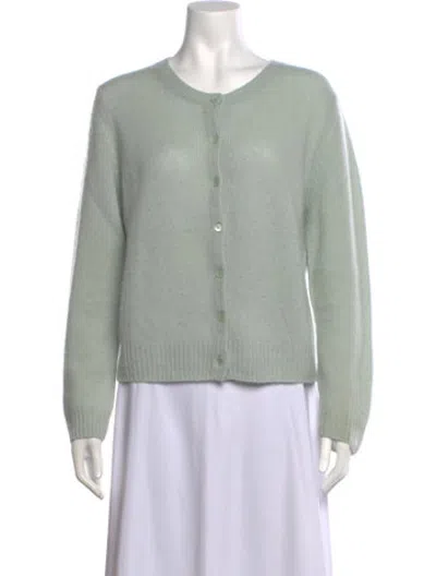 Pre-owned Doen Cashmere Crew Neck Sweater In Blue