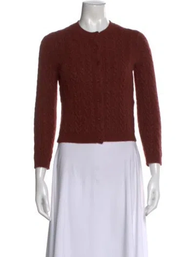 Pre-owned Doen Cashmere Crew Neck Sweater In Brown