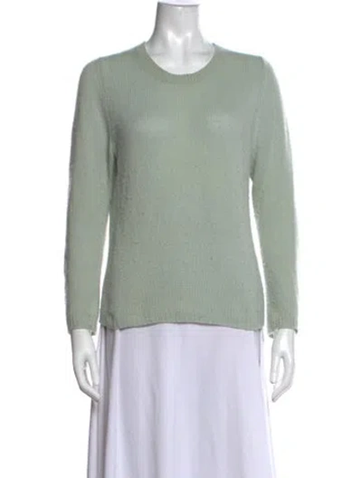 Pre-owned Doen Cashmere Crew Neck Sweater In Green