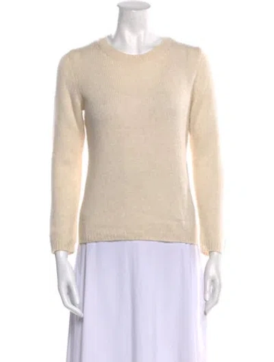 Pre-owned Doen Cashmere Crew Neck Sweater In Neutral