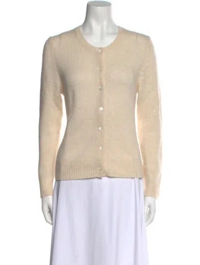 Pre-owned Doen Cashmere Crew Neck Sweater In Neutral