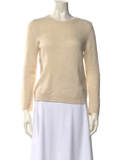 Pre-owned Doen Cashmere Crew Neck Sweater In Neutral