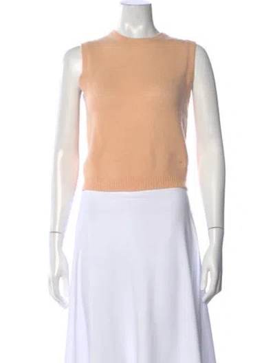 Pre-owned Doen Cashmere Crew Neck Sweater In Neutral