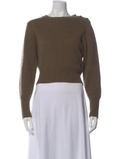 Pre-owned Doen Cashmere Crew Neck Sweater In Neutrals