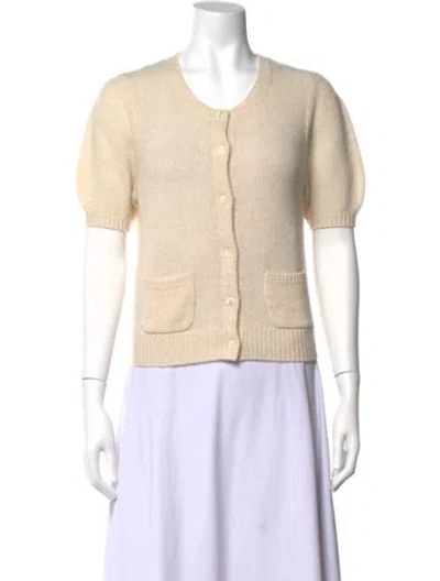 Pre-owned Doen Cashmere Crew Neck Sweater In Neutrals