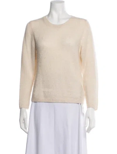 Pre-owned Doen Cashmere Crew Neck Sweater In Neutrals/pink