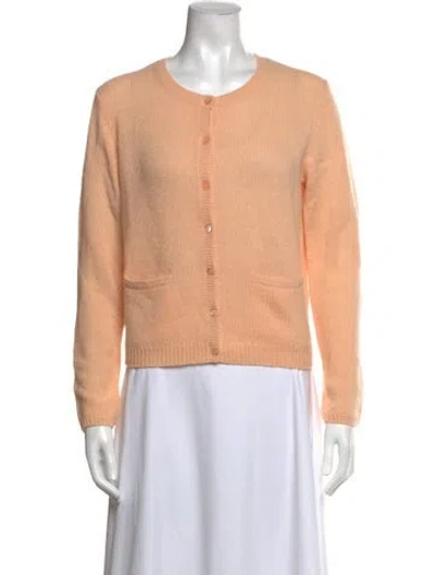 Pre-owned Doen Cashmere Crew Neck Sweater In Orange