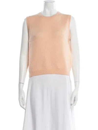 Pre-owned Doen Cashmere Crew Neck Sweater In Orange